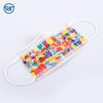 S&J Protective Disposable Nonwoven Printed Cute Face Mask Respirator Medical