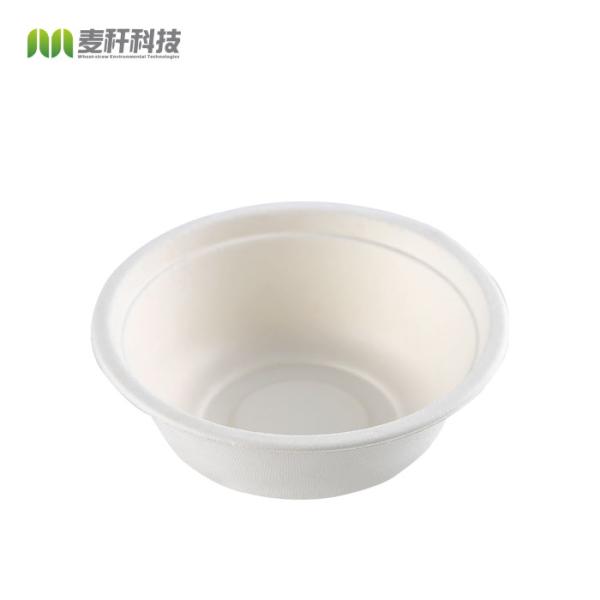 China Biodegradable Sugarcane Bagasse Bowl 500ml(16oz) Sugarcane Pulp Customized 16oz >10 Disposable,sustainable factory