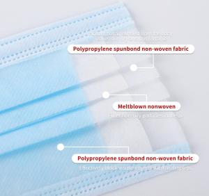 China OEM Disposable Face Masks Anti-Fog 3 Layer Face Mask factory