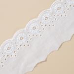 Custom Elastic Embroidery Milk Silk Lace Fabric Trimming Lace Sewing