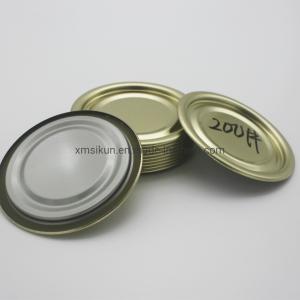 Color Printing Round Tin Cans With Lids 200# Tinplate Material