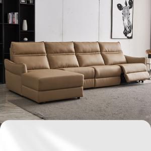 China Multifunctional Sofa Modern Minimalist Nordic Living Room Combination Leather Electric Sofa factory