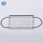 S&J Outdoor Face Mouth Mask Colorful Wholesale Ear-loop Disposable 4 ply Black