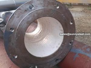 China 92% Ceramic Tile Lined Coal Steel Pipes factory