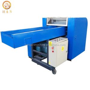 China Plastic Cotton Non-woven fiber fabrics bag used clothes cutting shredding machine factory