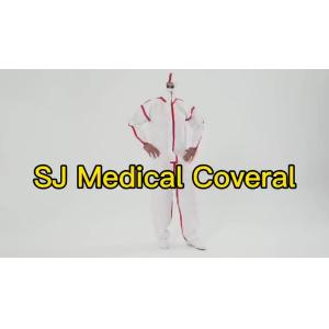 PPE Disposable Protective Coverall Impervious Overalls With Taped Seam