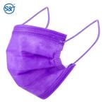Multi Color Disposable Face Mask Pink 3ply Face Masks Purple Pink Colored Face