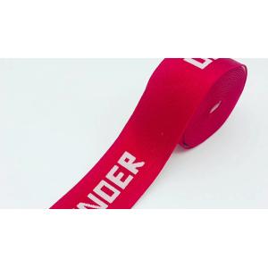 China Manufacturer Custom Logo Elastic Webbing Strap Knitted Jacquard Webbing Pattern Nylon Polyester Spandex Rubber Elastic Band factory