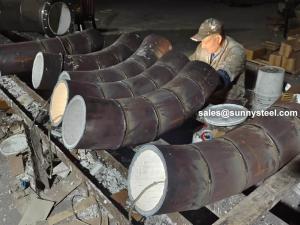China Abrasion Resistant Ceramic Liner Pipe factory