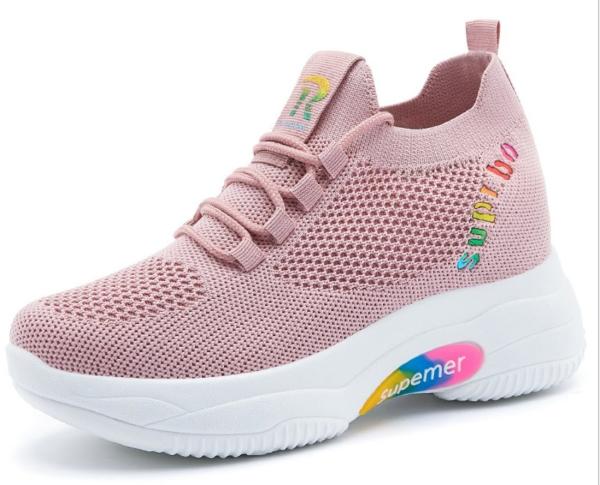 New Style High Heel Shoes Fashion Shoes Flyknit Shoes Sneaker Shoes Sport Shoes
