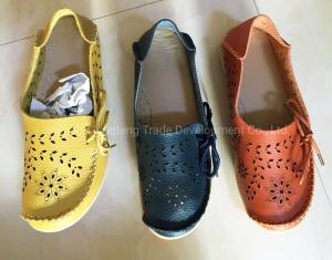 China New Style Leather Shoes Fashion Shoes Suede Leather Sneaker Shoes Casual Shoes Walking Jogging Shoes Ladies Shoes Footwear Ladies Casual Lesther Shoes factory