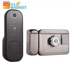 China Glomarket Wholesale Tuya Smart Door Lock Phone App Control Fingerprint Digital Smart Life Door Lock For Smart Home factory