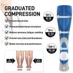 Custom logo Sports cotton knee high football socks 20-30mmhg cute plus size