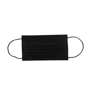 China 17.5cmx9.5cm Disposable Face Masks 4ply 3ply Disposable Black Surgical Mask factory