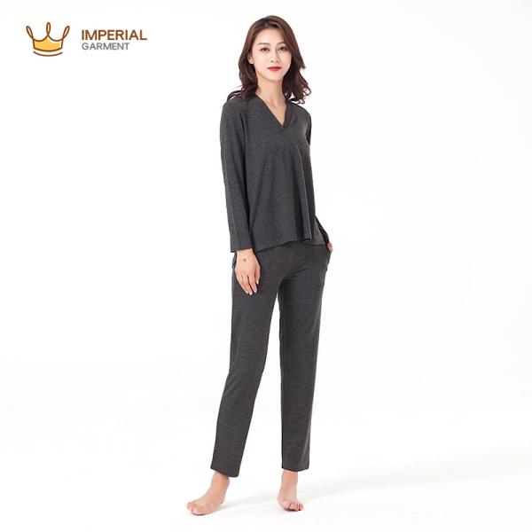 High Quality Custom Womens Clothing , Pajama Two Piece Women's Sleepwear Plus