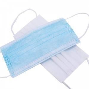 China Medical Disposable Face Mask 3 Ply Non Woven Civilian Face Mask With Earloop factory
