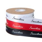 Good Quality Silk Letter Custom Printed Ribbons Clothes Garment Decorating Cheap