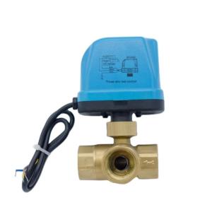 China Electric 3 Way Motorized Ball Valve Flow Control Npt With Actuator factory