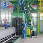 Steel plate profile pipe steel angle shot blasting Machine