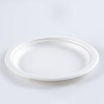 Biodegradable Snacks Sugar Steak Cane Bagasse Disposable Fast Food Plates round