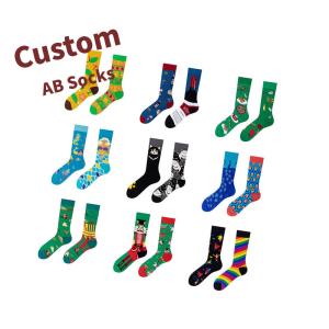 China New Design AB Combed Cotton Fashion Fashion Custom Made Socks Happy Socks Wholesale factory