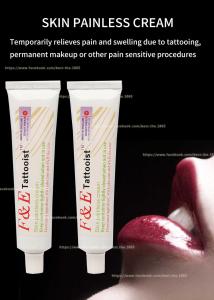 China F&amp;E Licocaine Cream Tattoo Numbing Anesthetic Cream For Permanent Makeup Stop Pain factory