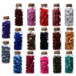 hexagon sealing wax beads with glass bottle for wedding invitation letter card