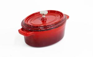 China MINI ENAMELLED CAST IRON OVAL COCOTTE factory
