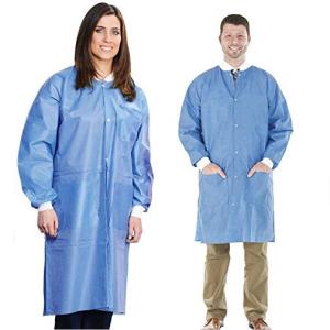 China SMS fabric non-woven lab coat medical disposable full length disposable lab coat factory