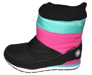 China Outside Warm Fur Pu Nylon Cold Weather Boots Non Slip factory