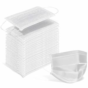 China S&amp;J 3 ply Disposable Surgical Face Mask Respirator ASTM F2100 Type2iir Mascarillas White Color Medical Mask factory