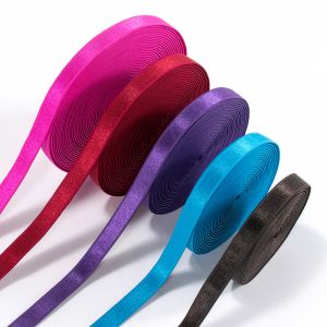 China 10mm Anti-slip shoulder straps picot edge elastic soft stain bra elastic band custom elastic for bra shoulder strap factory
