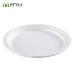 Round 6.75 Inch Biodegradable Food Container Plates White Color