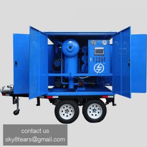 China Assen ZYD-M double stage mobile transformer oil purification machine, insulating oil clean factory