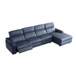 Corner Sofa Combination Italian Simple Multifunctional Leather Art Living Room
