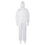 SMS Disposable Protective Coverall Microporous Suit Attached Hood Wholesale