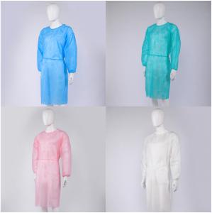 China Nonwoven SMS Disposable Isolation Gown Personal Protective Medical SMS Insolation Gown factory