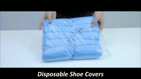 S&J Medical staff isolation Shoe Cover Laminated Nonslip pp Disposable Nonwoven