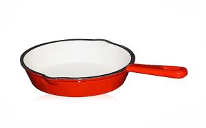 China ROUND SKILLET IN ENAMELLED CAST IRON factory