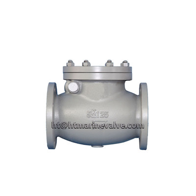 China JIS F7372 5K Cast iron swing check valve factory