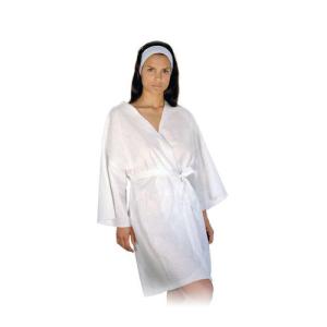 China Wholesale Unisex White Waffle Dressing Gown PP Beauty Salon Kimono Robes factory