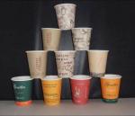 Goblet Coffee Drink Disposable Paper Cup New Designed Logo