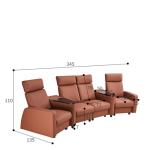 New Italian Minimalist Streles Smart Cinema Sofa Villa Luxury Vip Home Studio