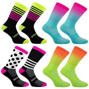 China Custom Design Unisex Cycling Socks Men Outdoor Sports Bike Footwear for Road Bike Socks factory