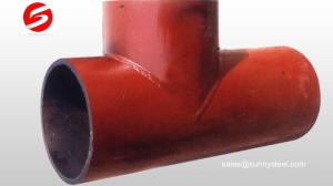 China Ceramic lined composite Y-type Tee factory
