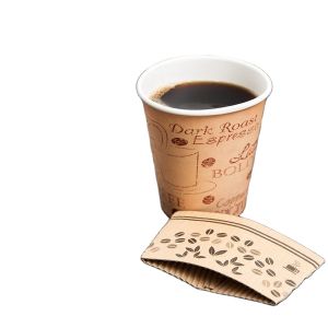 16oz single Wall Paper cup sleeve & lids