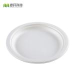 Biodegradable Snacks Sugar Steak Cane Bagasse Disposable Fast Food Plates round