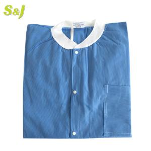 China Rib Cuff Medical Disposable Sterile Isolation Gown AAMI Level 3 factory