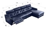 Italian-Style Sofa Cinema Living Room Minimalist Combination First Layer Cowhide