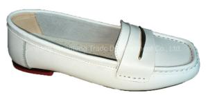 China Women Casual Leather Flat Shoes Sport Shoes factory